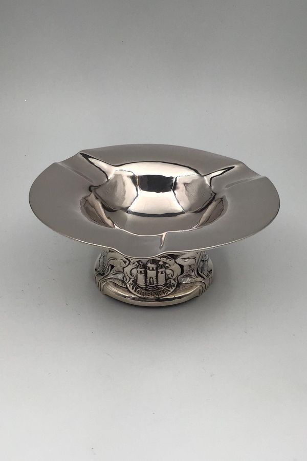 Antique Evald Nielsen Silver Bowl for P. Wulff (1918)