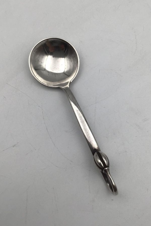 Antique Evald Nielsen Silver Marmalade Spoon