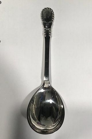 Antique Evald Nielsen Silver No 13 Large Serving Spoon