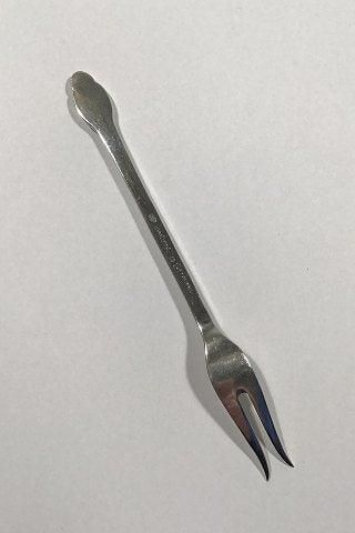 Antique Evald Nielsen Silver No 6 Cold Cut's Fork