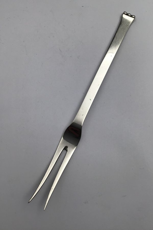 Antique Evald Nielsen Silver No. 27 Meat Fork