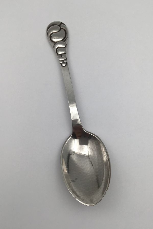 Antique Evald Nielsen Silver No. 4 Silver Dessert Spoon