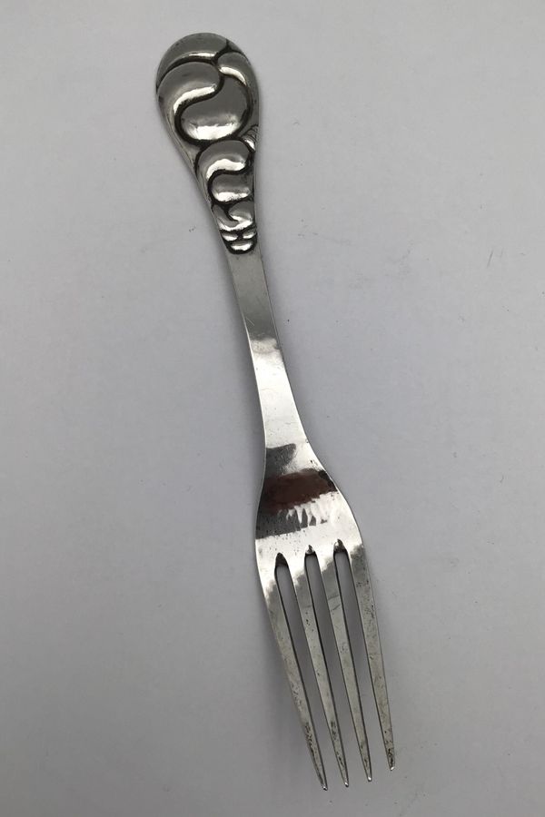 Antique Evald Nielsen Silver No. 4 Silver Dinner Fork