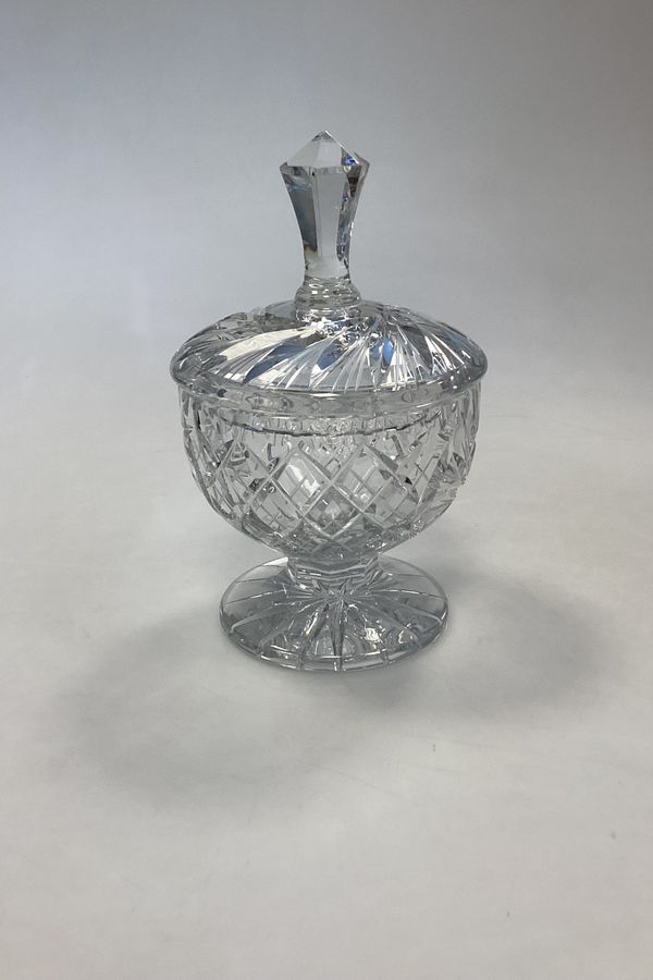 Antique Faceted Glass Bonbonniere