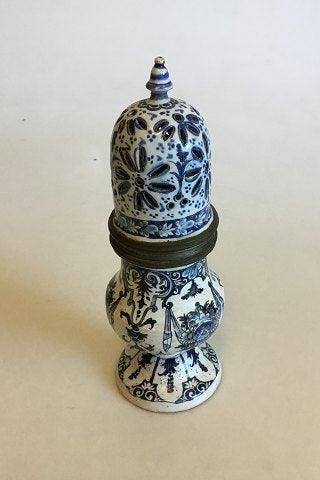 Antique Faience Shaker with Blue decoration