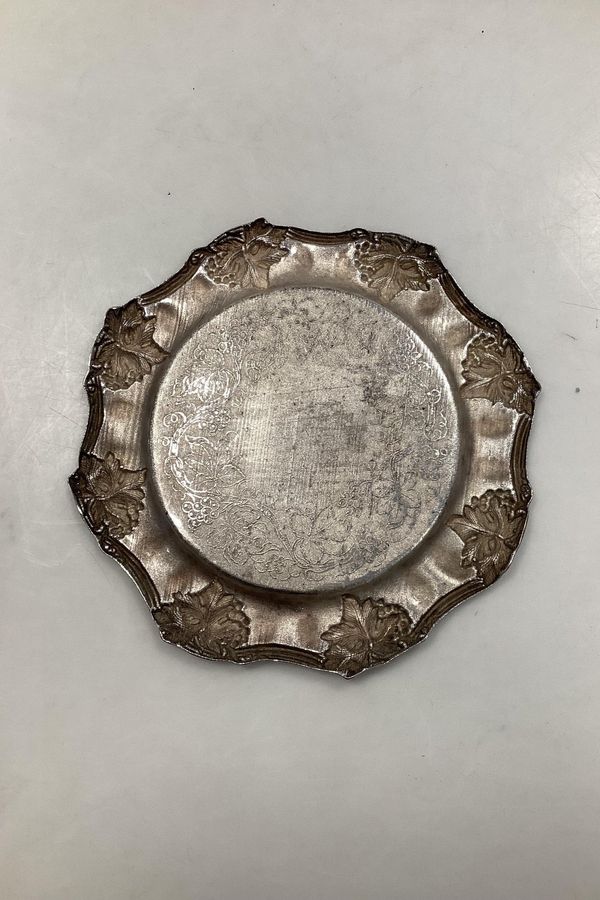 Antique Beautiful heavy bottle tray in Silver Plated
