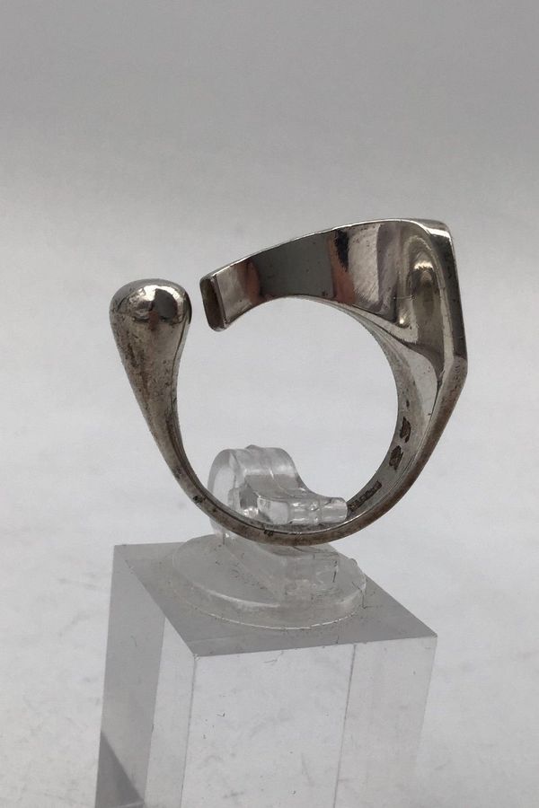 Antique Frank Ahm Sterling Silver Modern Ring No. 23