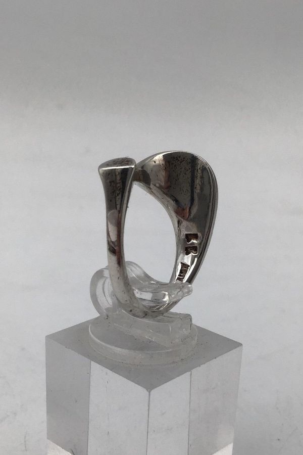 Antique Frank Ahm Sterling Silver Modern Ring No. 77