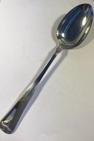 Antique Old Danish Silver Serving Spoon (HPJ Weile)