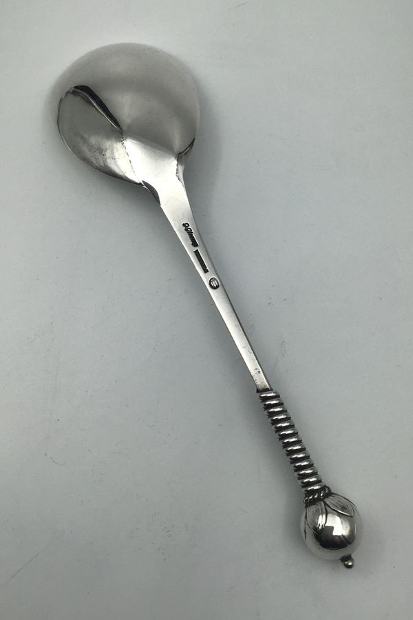 Antique Georg Gleerup Silver Serving Spoon