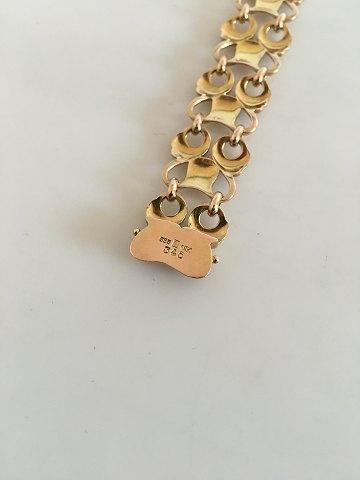 Antique Georg Jensen 14K Gold Bracelet  No 346