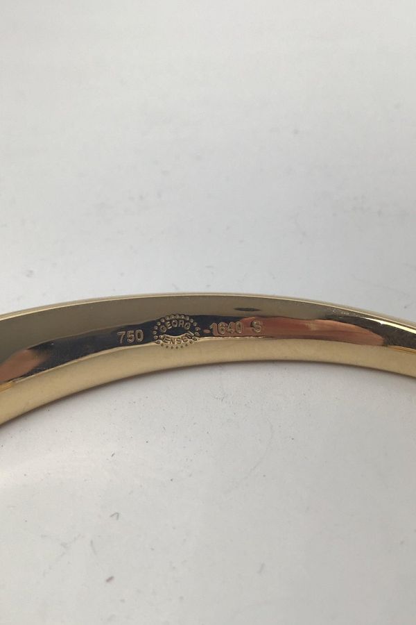 Antique Georg Jensen 18K Gold Bracelet No. 1640 Curve, small.