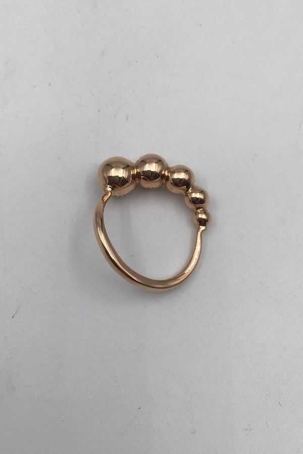 Antique Georg Jensen 18K Gold Ring Moonlight Grapes No 1551A
