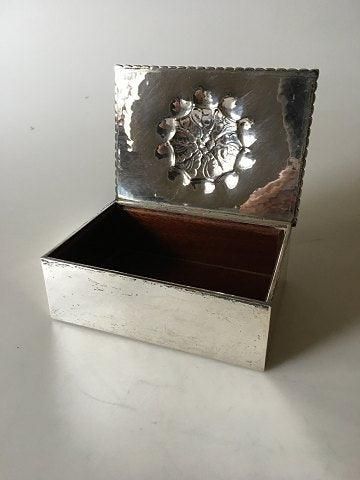 Antique Georg Jensen Box in 830 Silver from 1919.