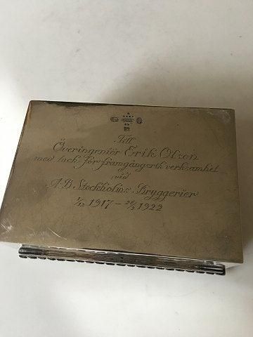 Antique Georg Jensen Box in 830 Silver from 1919.