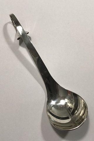 Antique Georg Jensen Inc USA Sterling Silver Ornamental Compote Spoon No 52A