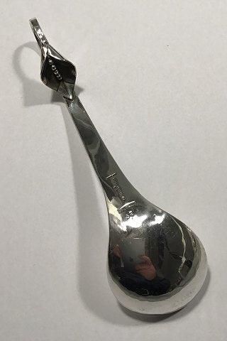Antique Georg Jensen Inc USA Sterling Silver Ornamental Compote Spoon No 52A