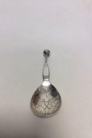 Antique Georg Jensen Strawberry Spoon in Silver from 1908-1914 no 35