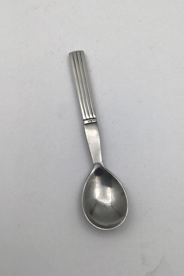 Antique Georg Jensen Sterling Silver / Steel Bernadotte Egg Spoon No. 85