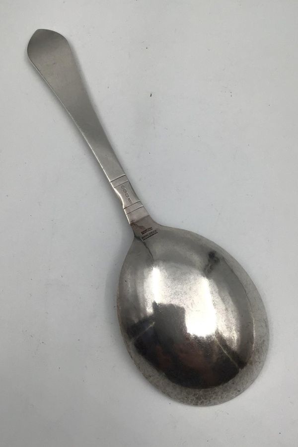 Antique Georg Jensen Sterling Silver Continental Serving Spoon No. 115