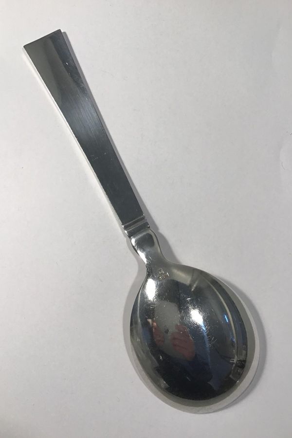 Antique Georg Jensen Sterling Silver Acadia Serving Spoon No. 113 (Medium)