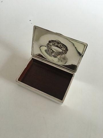 Antique Georg Jensen Sterling Silver Box / Cigarette Box No 507A