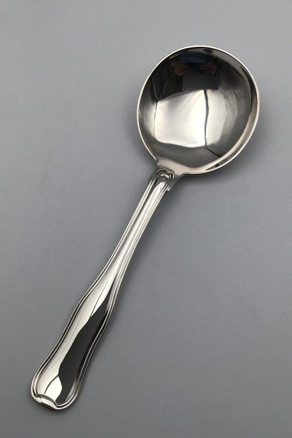 Antique Georg Jensen Sterling Silver Old Danish Soup Spoon No. 51
