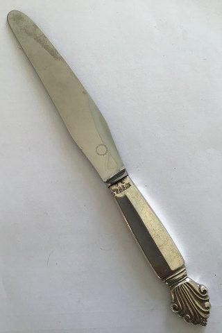 Antique Georg Jensen Sterling Silver Acanthus Dinner Knife No 013