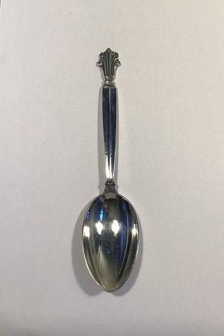 Antique Georg Jensen Sterling Silver Acanthus Dinner Spoon No 011