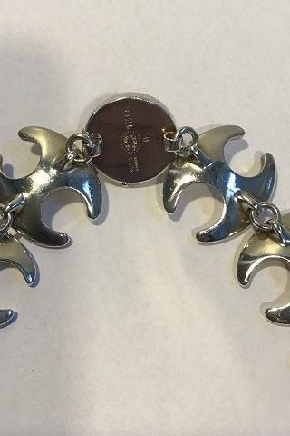 Antique Georg Jensen Sterling Silver Necklace No 130B Hematite