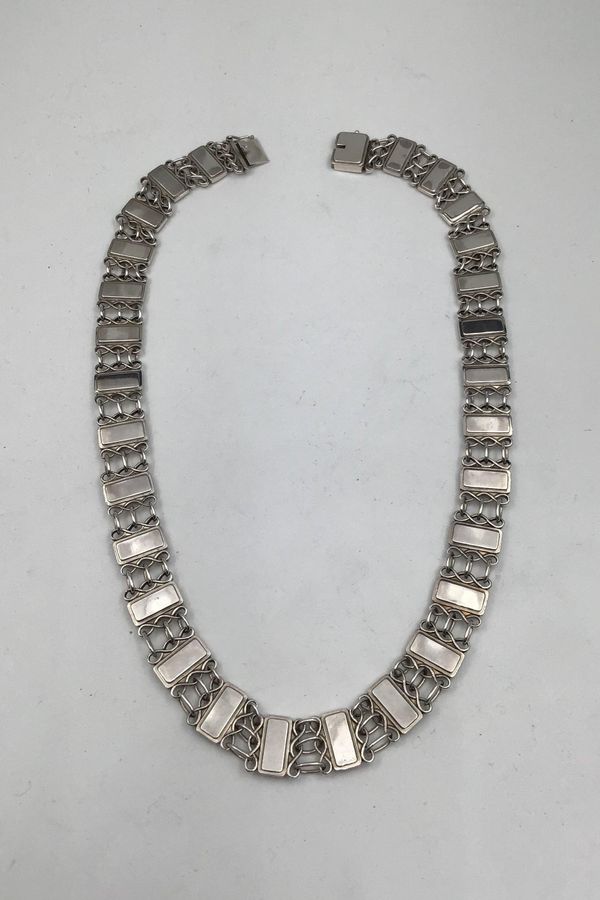 Antique Georg Jensen Sterling Silver Necklace No. 63