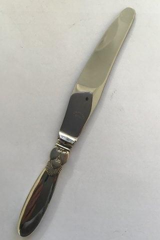 Antique Georg Jensen Sterling Silver Cactus Luncheon Knife No 023