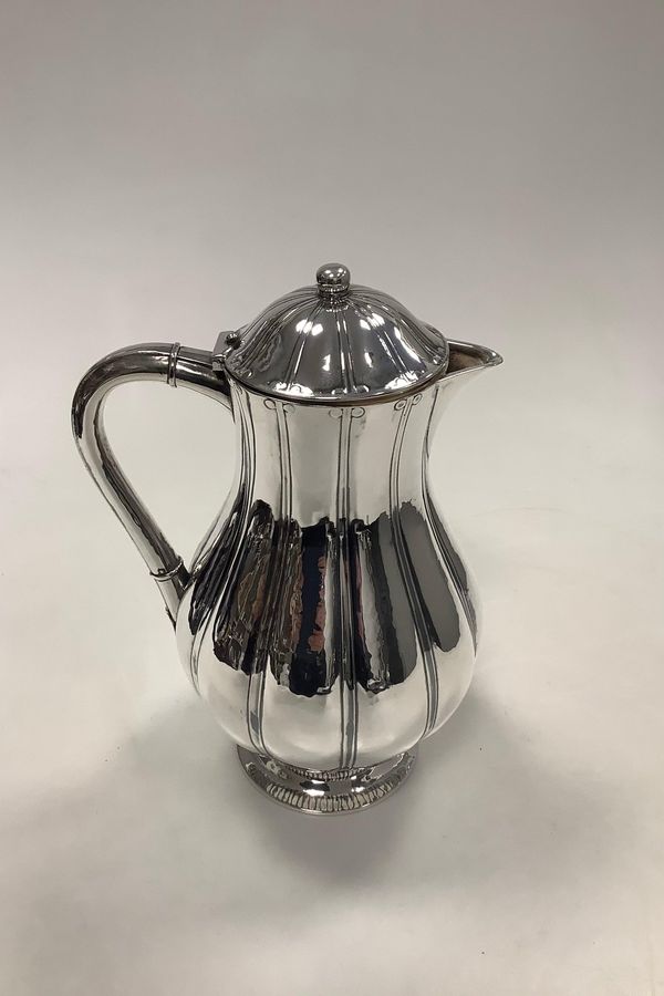 Antique Georg Jensen Sterling Silver Pitcher with Lid No 353A