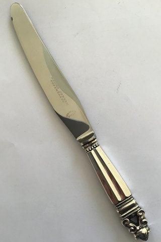 Antique Georg Jensen Sterling Silver Acorn Dinner Knife No 003