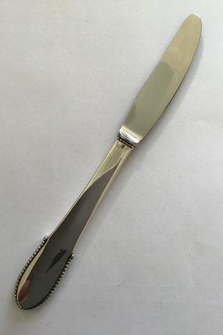 Antique Georg Jensen Sterling Silver Beaded Dinner Knife No 014