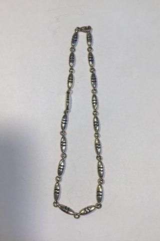 Antique Georg Jensen Sterling Silver Segmented Necklace No 391