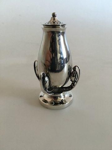 Antique Georg Jensen Sterling Silver Blossom Pepper Shaker No 2B