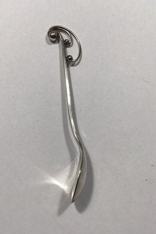 Antique Georg Jensen Sterling Silver Ornamental Mocha Spoon No 47