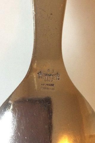 Antique Georg Jensen Sterling Silver Ornamental Serving Spoon No 83