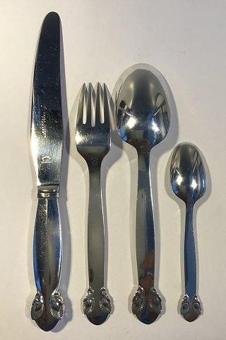 Antique Georg Jensen Sterling Silver Bittersweet Flatware set for 8 persons, 32 pieces