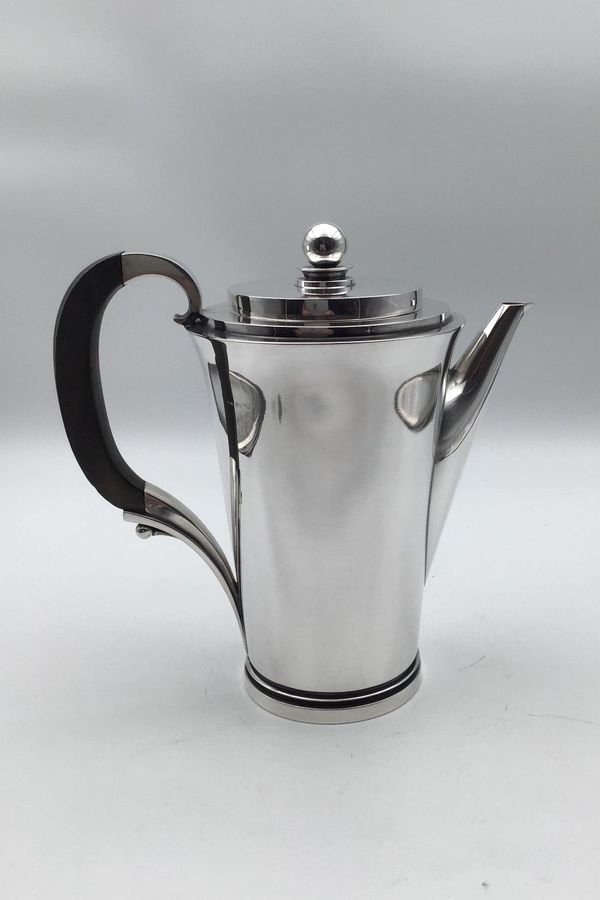 Antique Georg Jensen Sterling Silver Pyramid Coffee Pot No 600 A