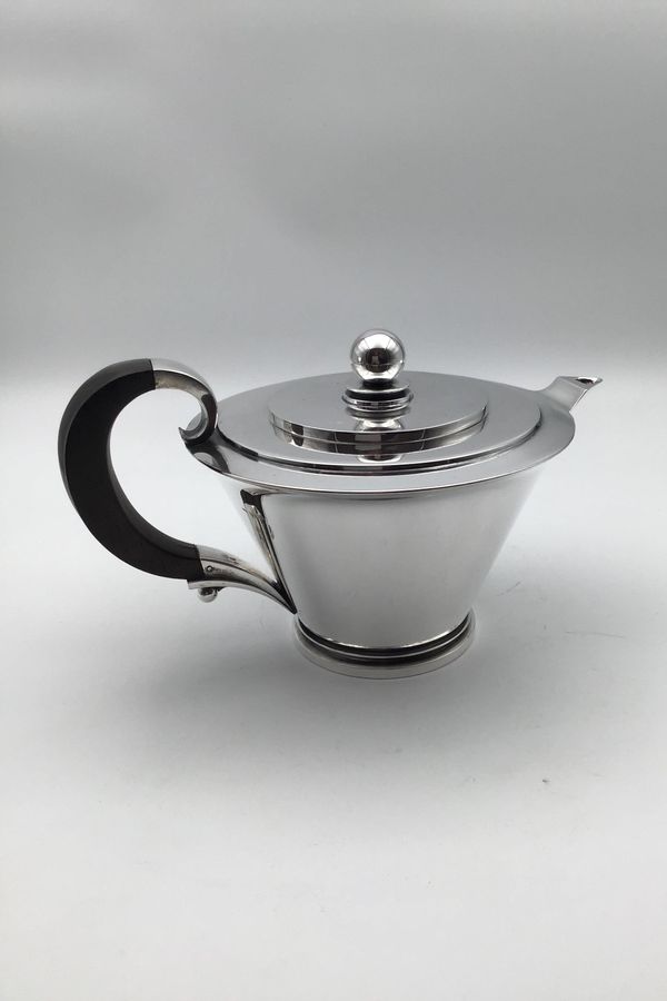 Antique Georg Jensen Sterling Silver Pyramid Teapot No 600 A