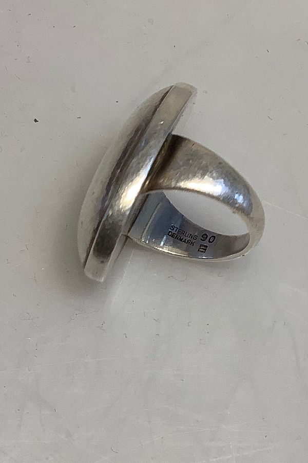 Antique Georg Jensen Sterling Silver Ring No 90 B Silver Stones