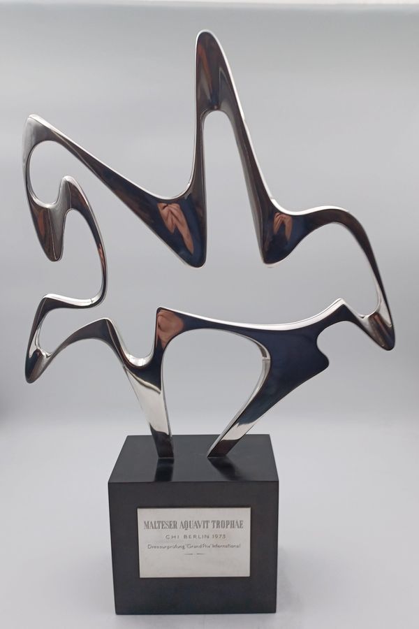 Antique Georg Jensen Sterling Silver Sculpture of Horse (Prize) Henning Koppel