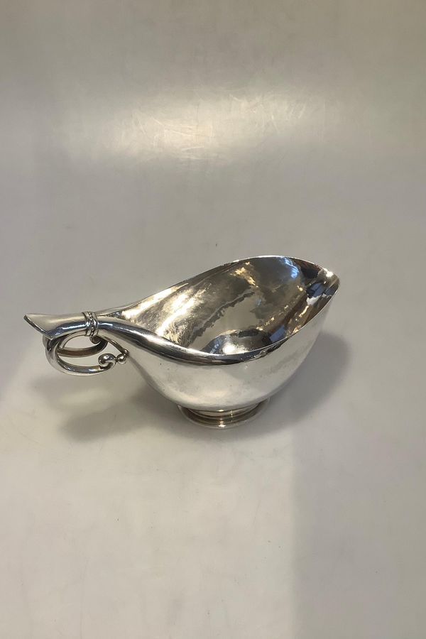 Antique Georg Jensen Sterling Silver Sauce Boat No 90 A