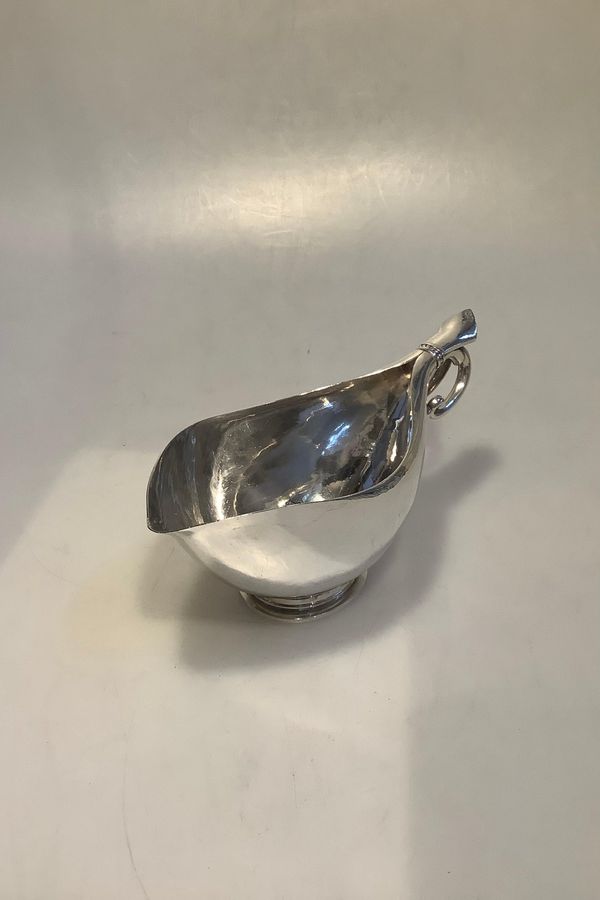 Antique Georg Jensen Sterling Silver Sauce Boat No 90 A