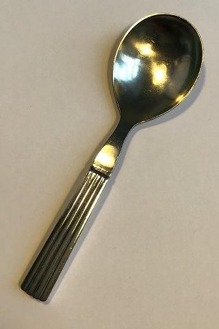 Antique Georg Jensen Sterling Silver Large Servingspoon with steel Bernadotte No 97