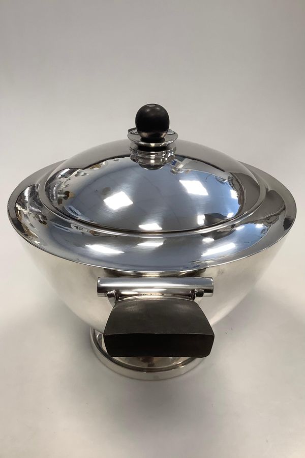 Antique Georg Jensen Sterling Silver Large Tureen by Harald Nielsen No 767
