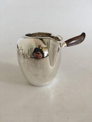 Antique Georg Jensen Sterling Silver Tea Set No. 875. Teapot, Water Pitcher, Creamer, Sugar Bowl
