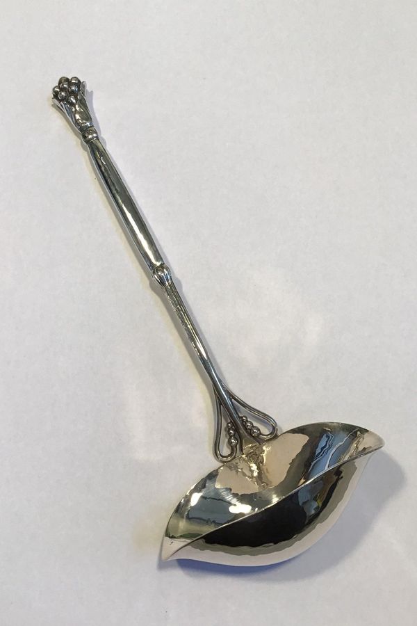 Antique Georg Jensen Silver Ornamental Sauce Spoon (1909-1914)